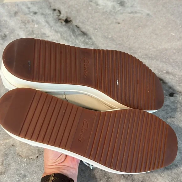 Clark Artisan Rhea Platform Oxford, Rare White size 10 - Picture 5 of 7